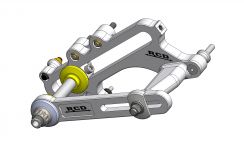RCD Outboard Supported Idler - 426 TFX Angled Idler Assembly